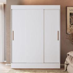 Guarda Roupa Marselha 3 Portas De Correr 2 Gavetas Branco - Doripel