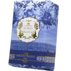 Sabonete Em Barra Vegetal Madressenza Flores Brancas 180 G