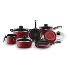 Jogo de Panelas, Rochedo, Smart, 7 peças, Vermelho