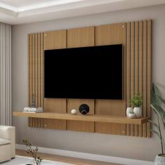 Painel para Tv até 47 Polegadas 1 Prateleira Bolonha Cinamomo/Off White
