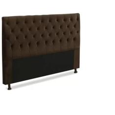 Cabeceira Cristal 1,60 Cm Para Cama Box Queen Suede Marrom - Neros Int