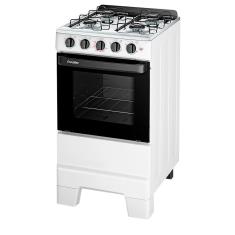 Fogão 4 Bocas Ideal Pop Com Mesa Em Inox Esmaltec Branco Bivolt