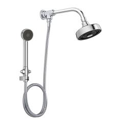 Kit de chuveiro com desviador e ducha manual Acqua Plus, Deca, Cromado, 1990.C.STD.KIT