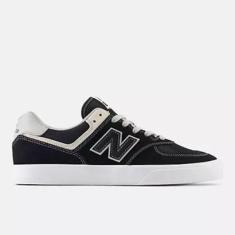 Tênis New Balance Numeric 574 Vulc Preto Branco-Masculino