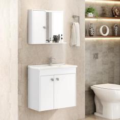 Gabinete para Banheiro com Cuba e Espelheira Munique - Móveis Bechara