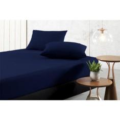 Jogo de Lençol Solteiro 3 Pçs Cama Box Elástico 30cm 100% Poliéster Ga