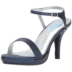 Dyeables Sandália feminina de salto Aurora, Azul marino, 34