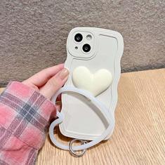 3D Heart Ring Silicone Waves Phone Case For Samsung Galaxy A71 A51 A31 A21 A11 A01 A10 A20 A30 A50 A7 2018 A13 Lite 4G Soft Cove, white Heart Ring, For Galaxy A20 (A30)