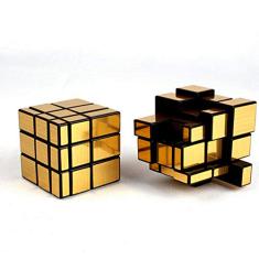 Cubo Mágico Mirror Cube espelhado Blocks Shengshou dourado