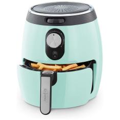 Fritadeira Elétrica AirFryer 3L com Temperatura Ajustável e Cesto Antiaderente, 110V 1200W, Dash, Verde Água