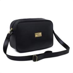Bolsa feminina quadrada soft lorena lançamento - Lorena Vitoria, Preto
