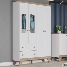 Guarda Roupa Infantil Confete 3 Portas 2 Gavetas Americano