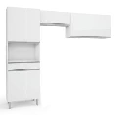 Armário de Cozinha Top Class com 6 Portas e 1 Gaveta Branco