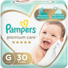 Fralda Pampers Premium Care Tamanho G 30 Unidades