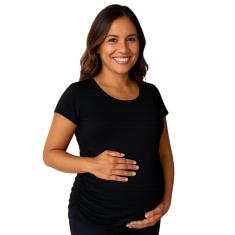 Blusa gestante com detalhe lateral roupa de grávida