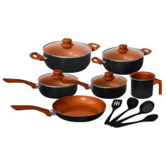 Jogo De Panelas Antiaderente Cerâmica Vegas 10 Peças