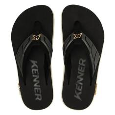Chinelo Masculino Kenner Kivah Full Force Gold Cinza 43