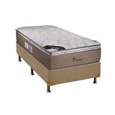 Cama Box Solteiro: Colchão Molas Ensacadas Luckspuma MasterPocket Plat