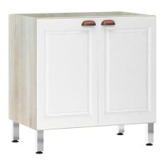 Balcão De Cozinha S/ Tampo 80cm 2 Portas Agatha Legno Crema