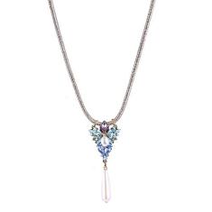 Colar Armazem RR Bijoux fio dourado com cristais coloridos