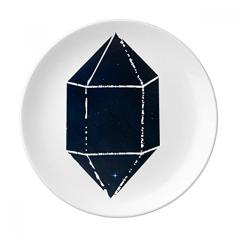 Star Crystal Blue Universe Sky Fantasy Prato Decorativo de Porcelana Salver Prato de Jantar