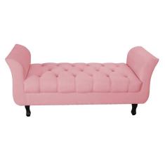 Recamier Grecia Decorativa 160cm Suede Rosa - Montanaris Decor