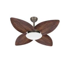 Ventilador Teto Winds 4 Pás Imbuia Potente Sala Ventax 220V