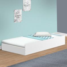 Cama Auxiliar Infantil Branco Cecilia VJ Móveis