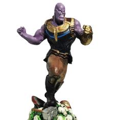 Boneco 30Cm Thanos Guerra Infinita Marvel Resina