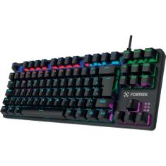 Teclado Gamer Mecânico RGB Rainbow  Fortrek Black Hawk Compact