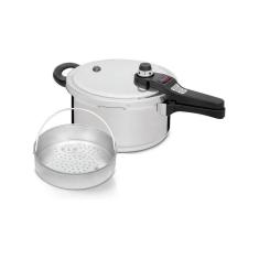 Panela De Pressão 6 Litros Polida Com Legumeira Eterna Nigro