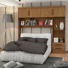 Guarda Roupa Modulado Paris 4 Portas 2 Gavetas Freijó