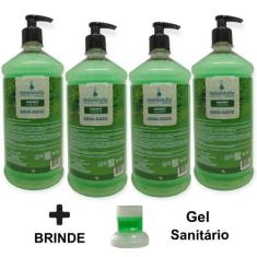 Kit 4 Sabonete Líquido 1 Litro Grande Delicioso Consistente Corporal M