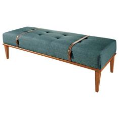 Recamier Em Linho Yarin Agarb Decor Cor:Linho Azul