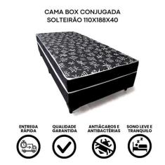 Cama Box Solteirão Conjugada 188x110 - Fábrica de tudo, Cama box solte