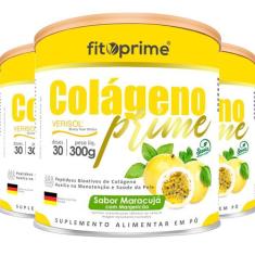 Kit 3 Colágeno Verisol Lata 300Mg Maracujá C/Manjericão - Fitoprime