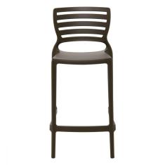 Banqueta Marrom Em Polipropileno e Fibra De Vidro Tramontina