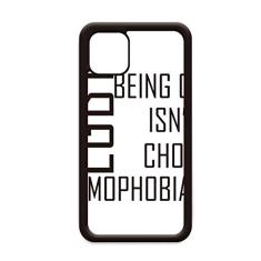 Capa LGBT Rainbow Flag Choice Or Not para iPhone 12 Pro Max para Apple Mini Mobile Case