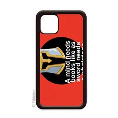 Capa para iPhone 12 Pro Max da Mind Books com espada e pedra de amolar para Apple Mini Mobile