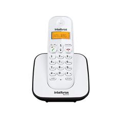 Telefone Digital Sem Fio TS 3110 Branco e Preto Intelbras