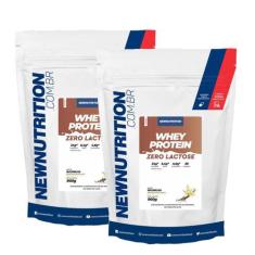 Combo 2Un Whey Protein Zero Lactose 0% 900G New Nutrition