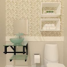 GABINETE DE VIDRO CROÁCIA 40CM AP INCOLOR