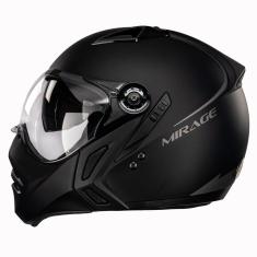 Capacete Peels Mirage Classic Preto Fosco F21 com óculos