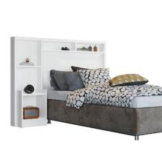 Cabeceira para Cama Box Solteiro Barreto Talismã com Nicho