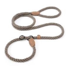 Mile High Life Guias deslizantes para cães | Coleira de treinamento resistente para cães | 1,82 m sem puxão coleiras com ponta de couro | Corda trançada para cães fora