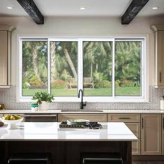 Janela Elite 4 Folhas Moveis 120 X 240 Vidro Liso Branco