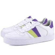 Tênis Casual Mr. Gutt De Couro Branco-Feminino