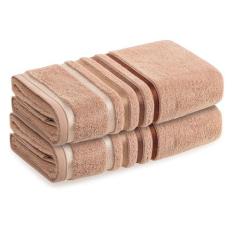 Kit Jogo De Toalhas Karsten 2 Peças Banhão Banho Gigante Lumina Fio Pe