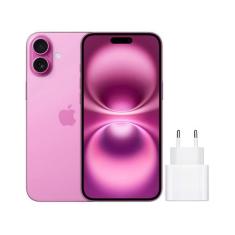 Apple iPhone 16 Plus 128GB Rosa 6,7 48MP iOS - 5G + Carregador Apple U