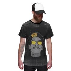 Camiseta Masculina Wiz Khalifa Rap Hip Hop - Di Nuevo, Preto, G